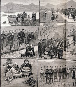 On Eviction Duty in Ireland: Sketches in Galway with the Military and Police Forces, from 